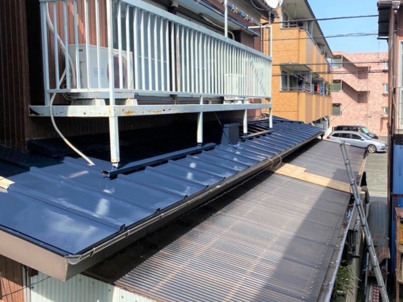 2 1下屋板金屋根塗装 210516 3 2